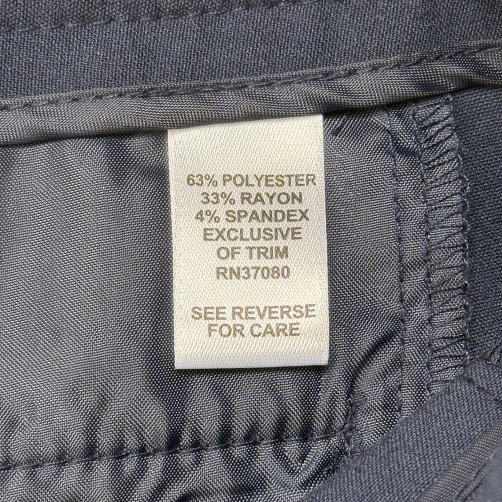 CATO Contemporary Lower Rise Straight Leg Navy Blue Women's Pants Size‎ 8 - Picture 8 of 15